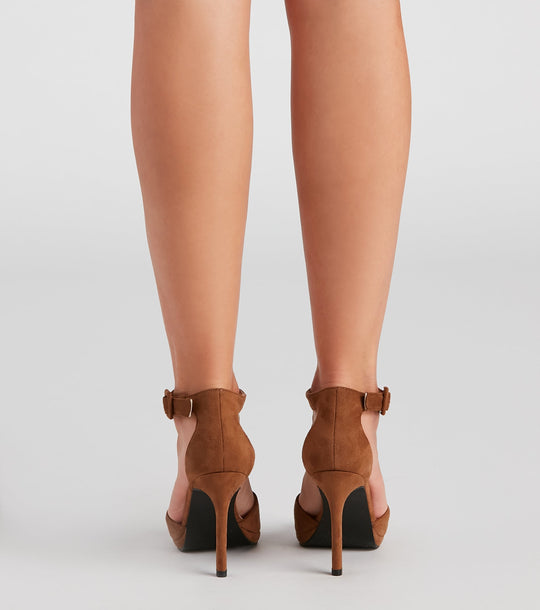 Platformowe Stiletto Haki Peep Show