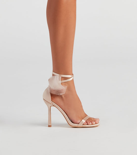 Glam Girl Vibes Satynowe Szpilki