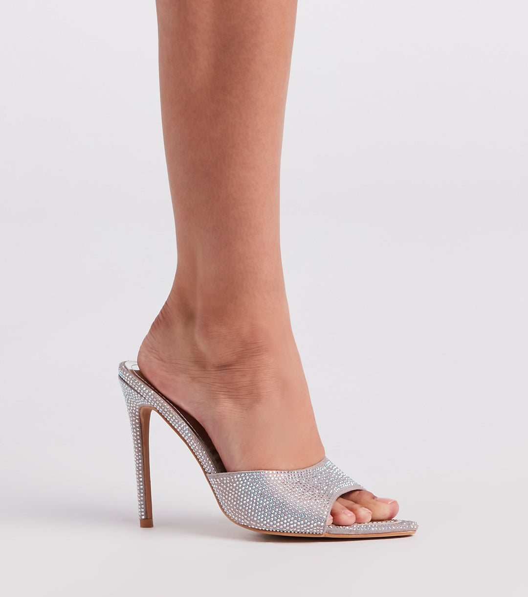Mule Stiletto z Strass