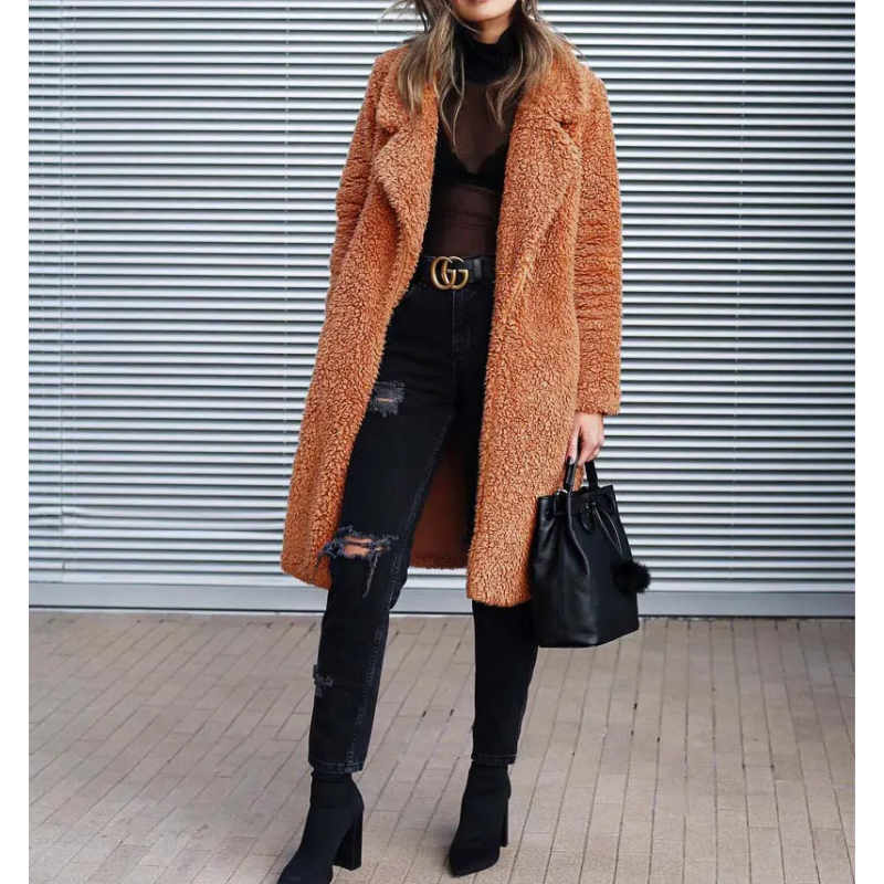 Lira - Stylowa Kurtka Teddy dla Kobiet