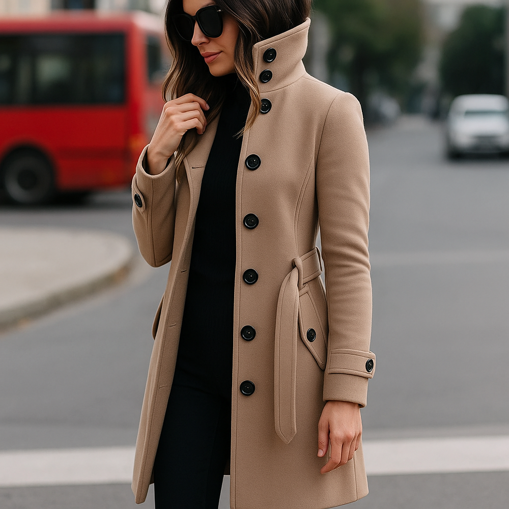 Hester | Smukła Długa Kurtka Zimowa