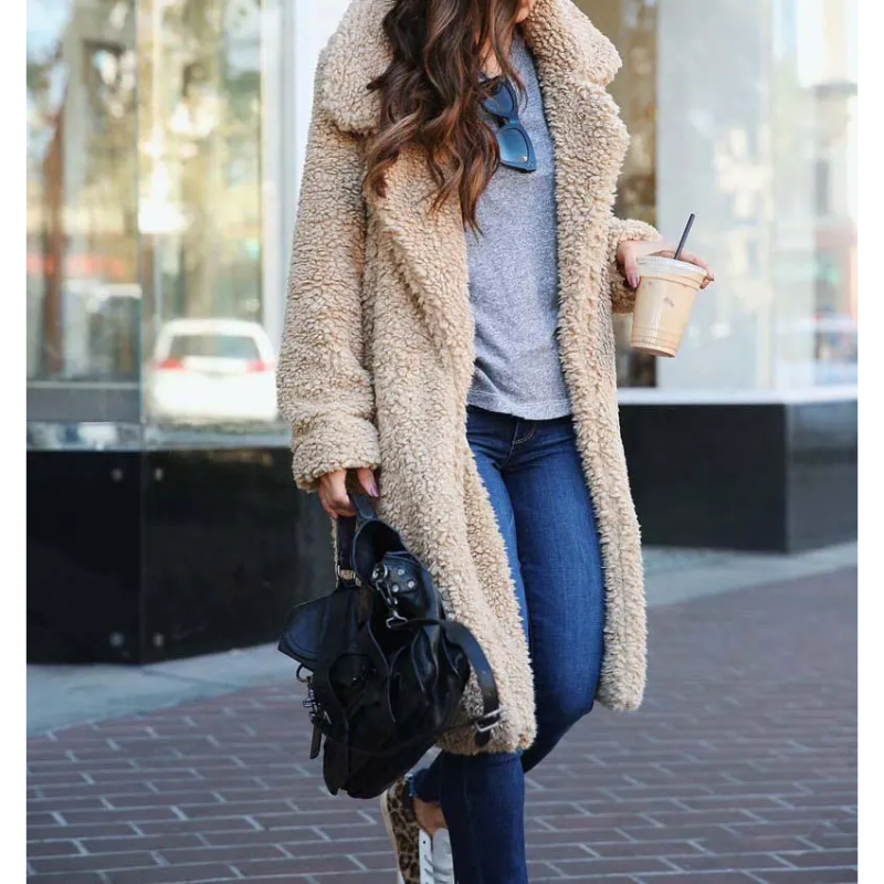 Lira - Stylowa Kurtka Teddy dla Kobiet