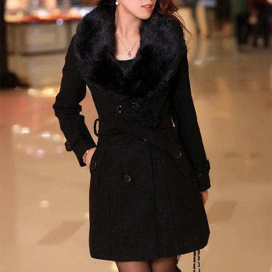 Atieno | Luksusowy Płaszcz z Sztucznego Futra