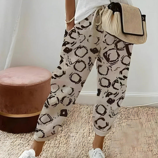 Stylowe Spodnie lniane – Przewiewny Komfort – Lato – Damskie