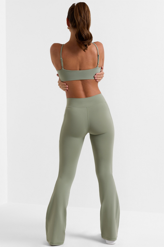 Spodnie Legginsy z Wysokim Stanem i Efektem Modelującym – Damskie