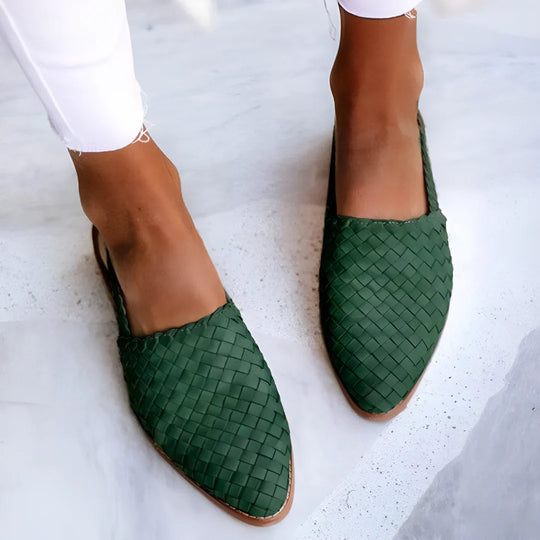 Nivessa | Woven płaskie sandały dla kobiet - Wygodne, eleganckie buty