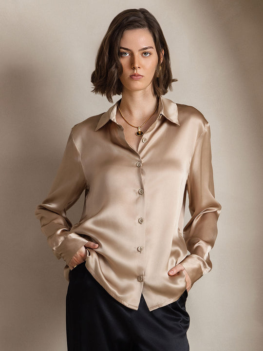 Genoveva - Elegancka Bluzka z Kołnierzykiem dla Pań