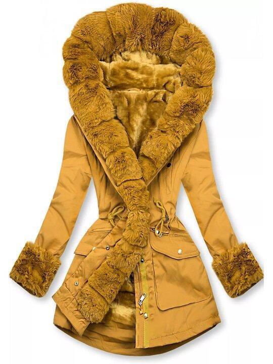 Kurtka pikowana z futrzanym wykończeniem dla kobiet | Idealna na zimę
