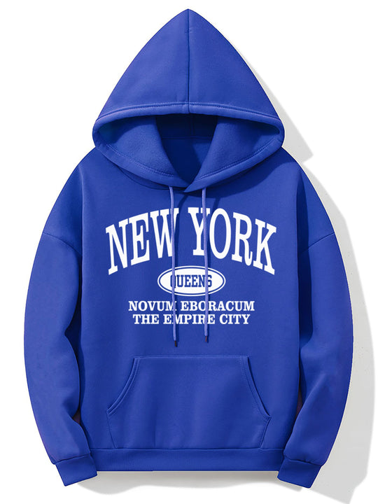 Kobieta | Hoodie z nadrukiem New York | Długi rękaw | Kieszeń kangurka | Styl casualowy i wygodny