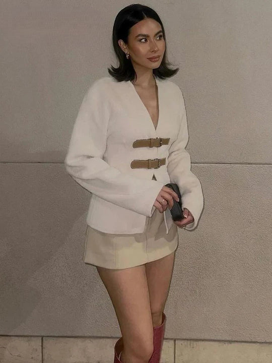 Livia - Stylowy Wełniany Płaszcz