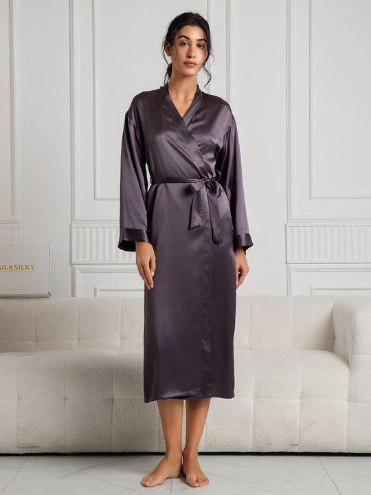 Ariella - Elegancki Drapowany Szlafrok dla Dam
