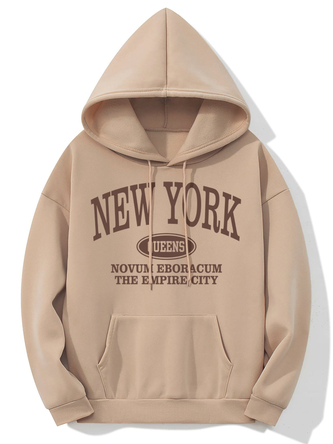 Kobieta | Hoodie z nadrukiem New York | Długi rękaw | Kieszeń kangurka | Styl casualowy i wygodny