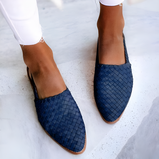Nivessa | Woven płaskie sandały dla kobiet - Wygodne, eleganckie buty