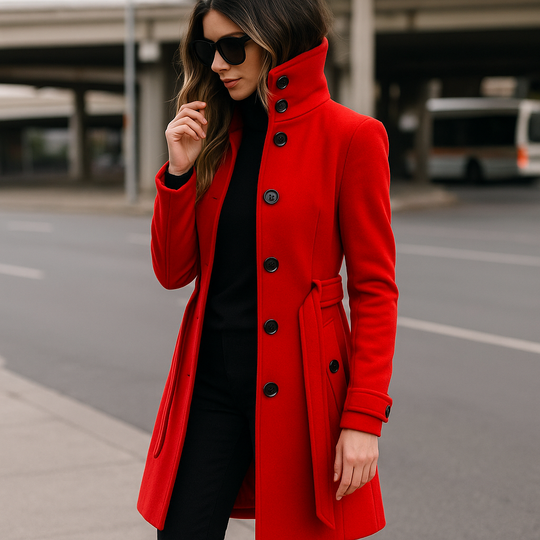 Hester | Smukła Długa Kurtka Zimowa