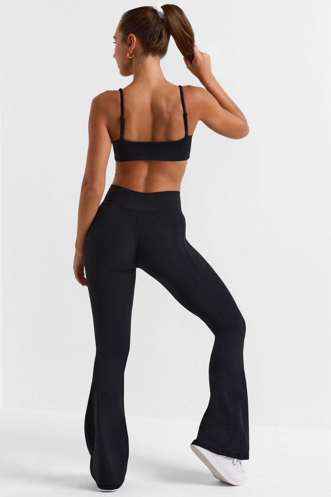 Spodnie Legginsy z Wysokim Stanem i Efektem Modelującym – Damskie