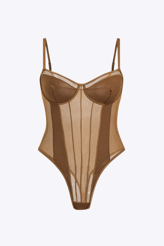 Thora - Body Dla Kobiet Plus Size z Seksownymi Koronkowymi Detalami