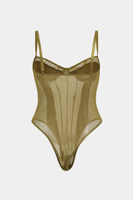 Thora - Body Dla Kobiet Plus Size z Seksownymi Koronkowymi Detalami