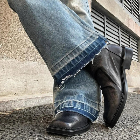 Mężczyzna | Botki | Kwadratowy Nosek | Minimalistyczny Fason | Ponadczasowy Styl