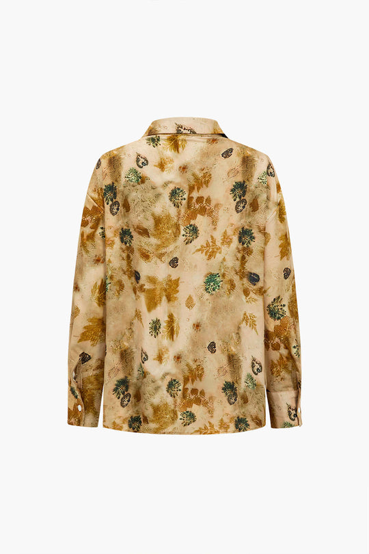 Sally - Unikalna Koszula z Długim Rękawem w Stylu Tie Dye dla Kobiet