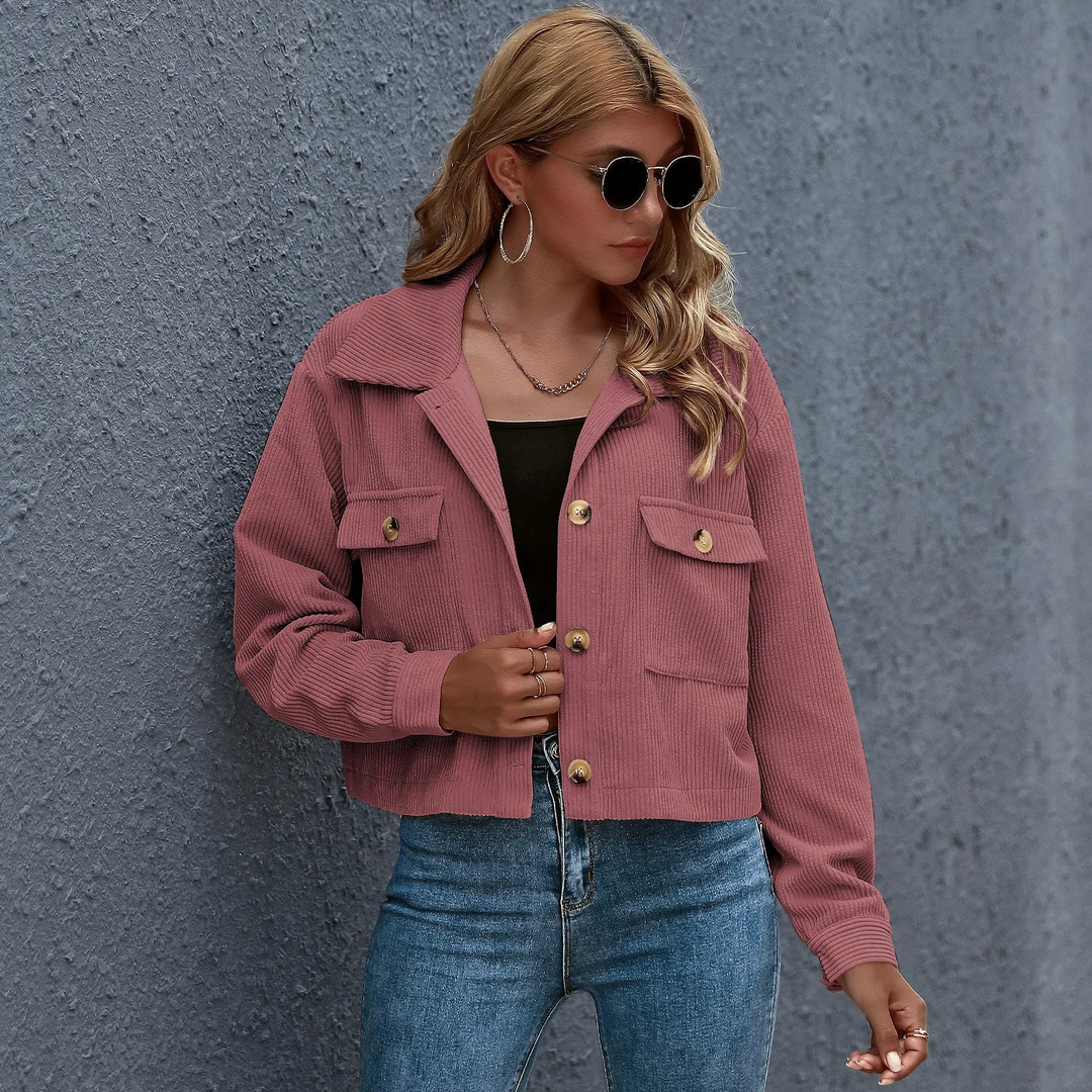 Livia - Modna Kurtka Sztruksowa