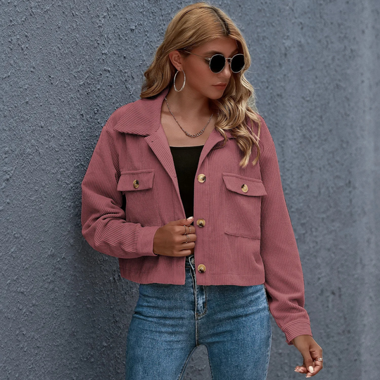 Livia - Modna Kurtka Sztruksowa