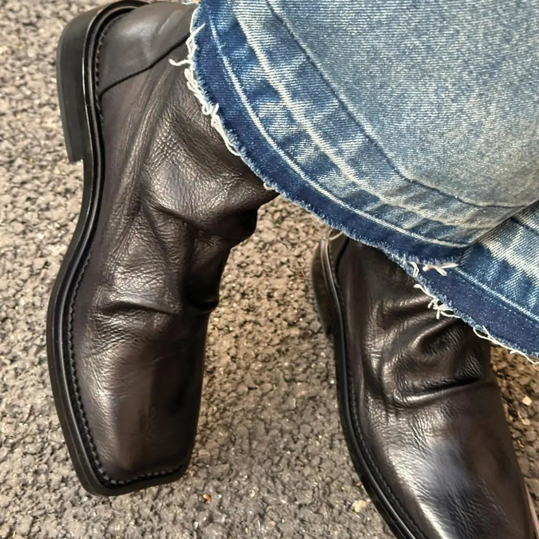 Mężczyzna | Botki | Kwadratowy Nosek | Minimalistyczny Fason | Ponadczasowy Styl