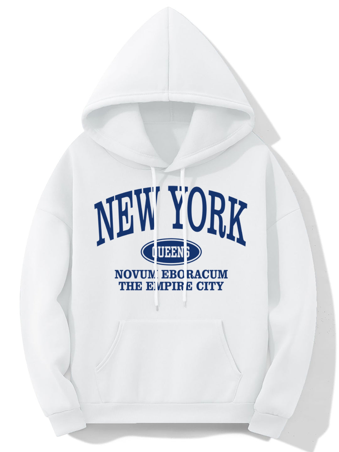 Kobieta | Hoodie z nadrukiem New York | Długi rękaw | Kieszeń kangurka | Styl casualowy i wygodny