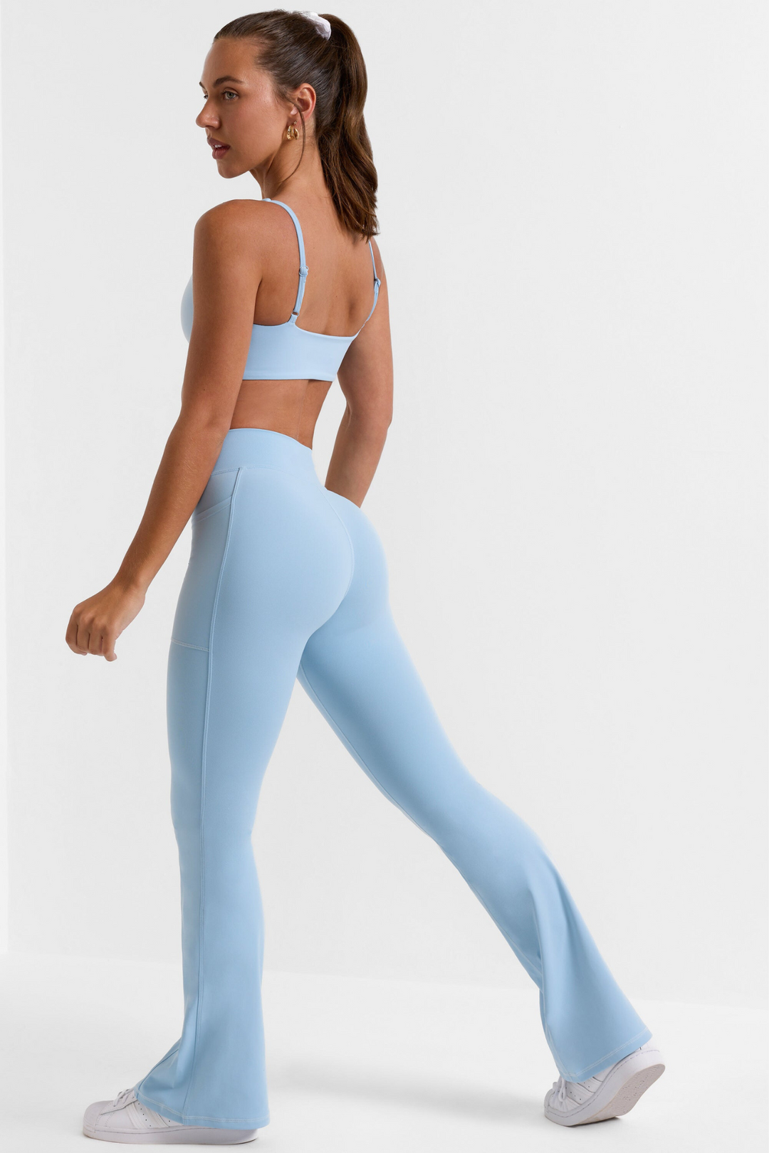 Spodnie Legginsy z Wysokim Stanem i Efektem Modelującym – Damskie