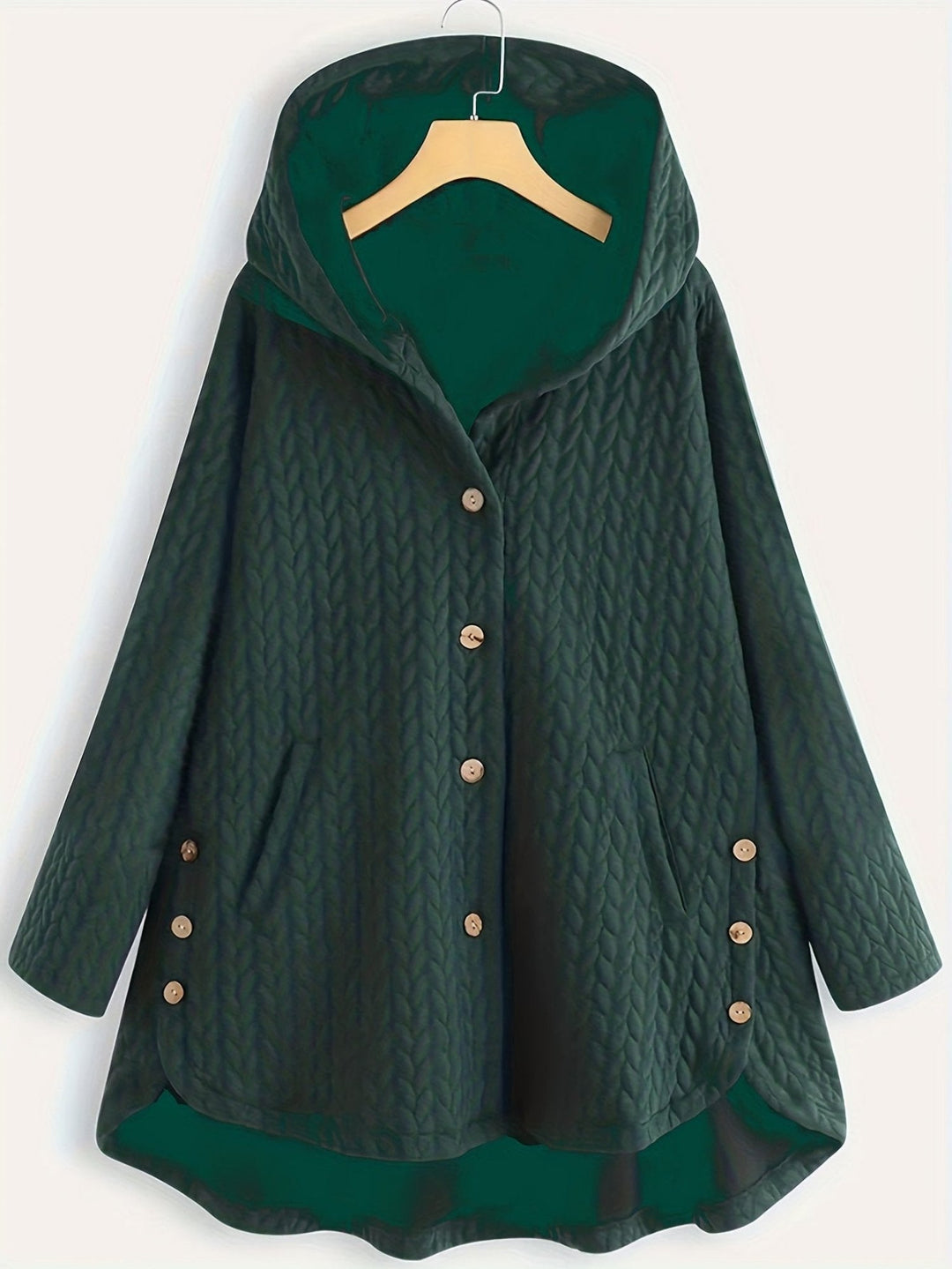 Długi Zimowy Płaszcz z Kapturem dla Kobiet | Idealny na Zimową Porę