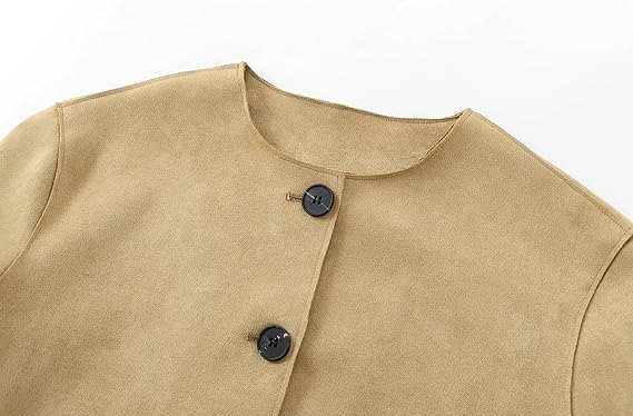 Kurtka Blazer dla Kobiet z Krótkim Krojem, Długimi Rękawami i Eleganckim Dopasowaniem
