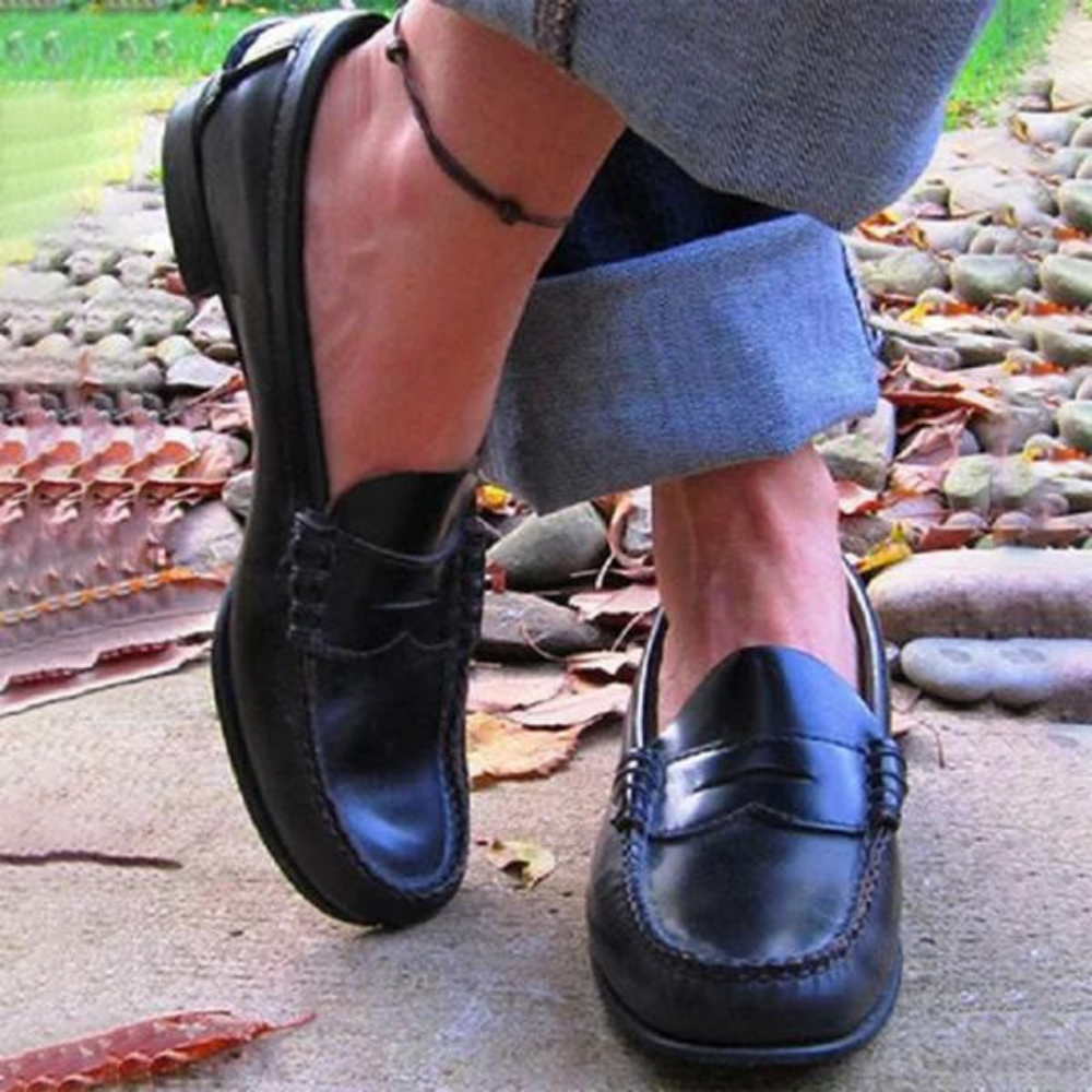 Joska | Skórzane Mokasyny dla Kobiet - Eleganckie Buty Slip-On na Codzienne i Formalne Wyjścia