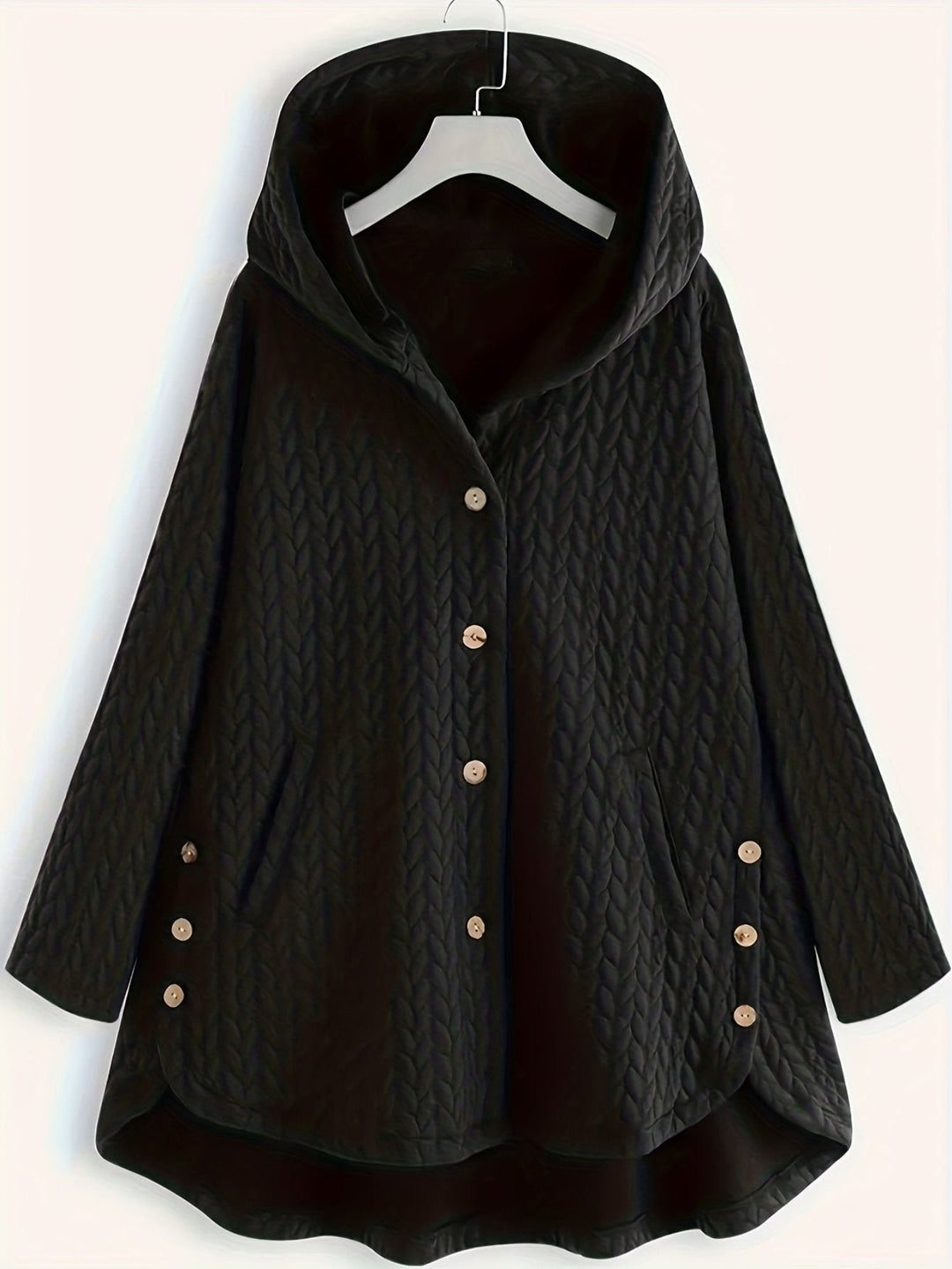 Długi Zimowy Płaszcz z Kapturem dla Kobiet | Idealny na Zimową Porę