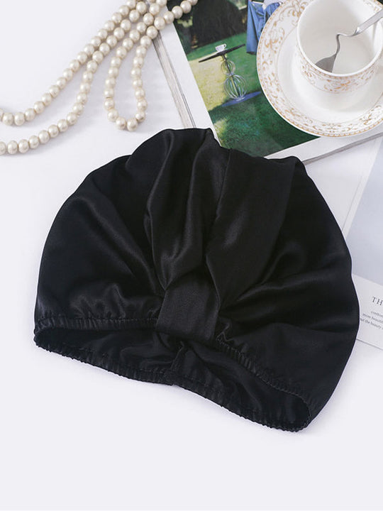 Adira - Komfortowy Stretch Satynowy Turban na Noc dla Kobiet
