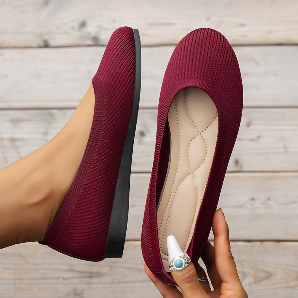 Majvor | Oddychające Płaskie Baletki - Lekkie Slip-On Casual Flats dla Kobiet