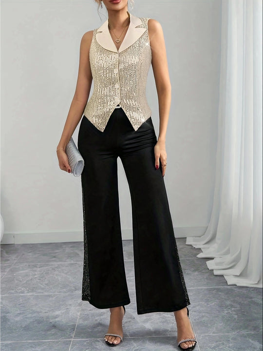 Camilla - Bezrękawnik z nadrukiem gwiaździstego nieba