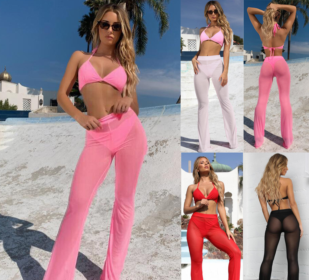 Belle | Bikini Cover Up Plażowe Spodnie