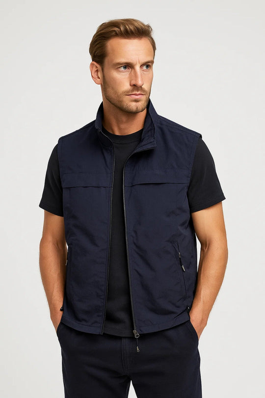 Kamizelka Męska | Sportowa Warstwa Pośrednia | Praktyczna i Wszechstronna