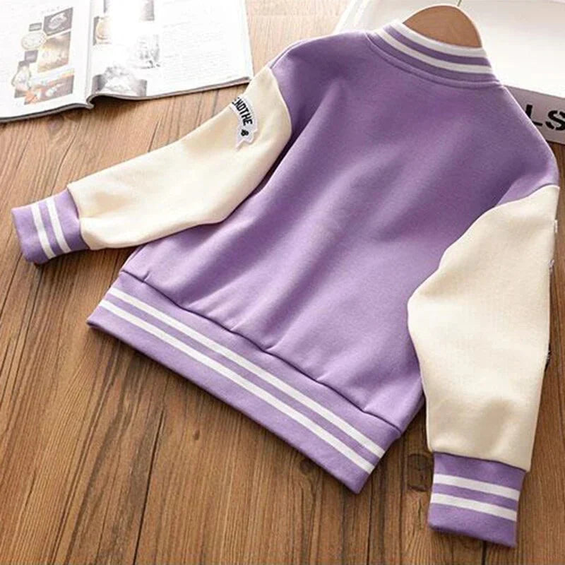 Dziewczynka | Kurtka College Vivian | Styl Sportowy i Modny | Komfort i Uniwersalny Look