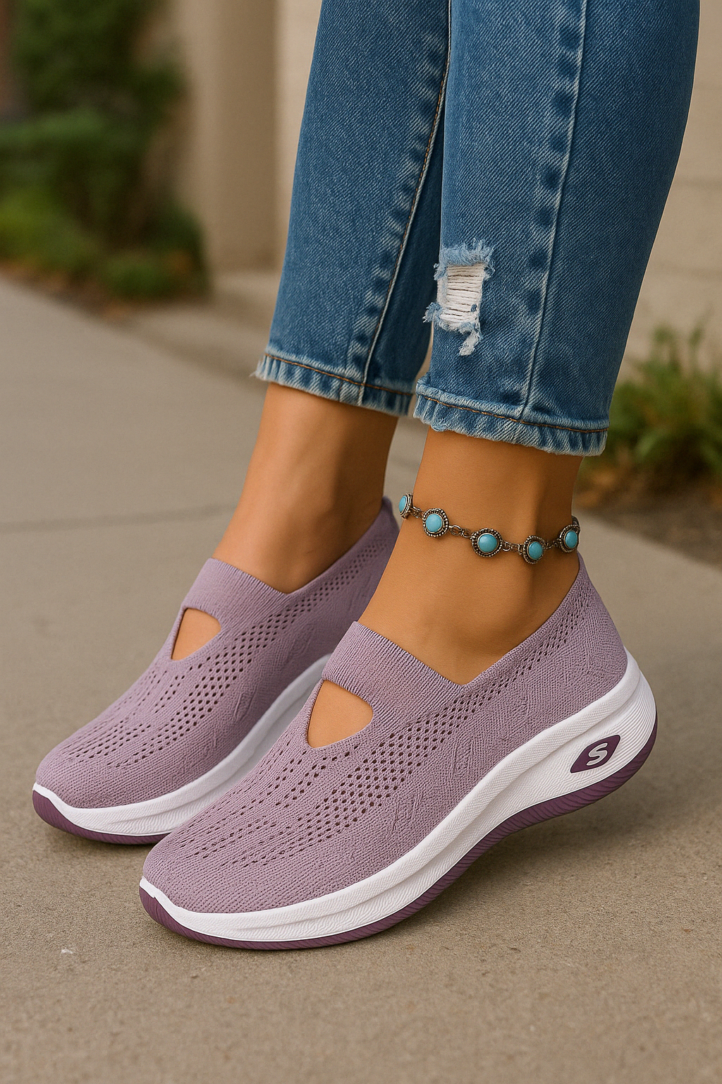 SootheFit | Orthopedyczne damskie sneakersy z siateczki - Wygodne, Oddychające, Lekkie