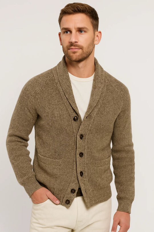 Kamizelka Męska | Z Kołnierzem Szalowym | Z Zapięciem Na Guziki | Zima | Wygodny Krój | Idealna Na Zimne Dni