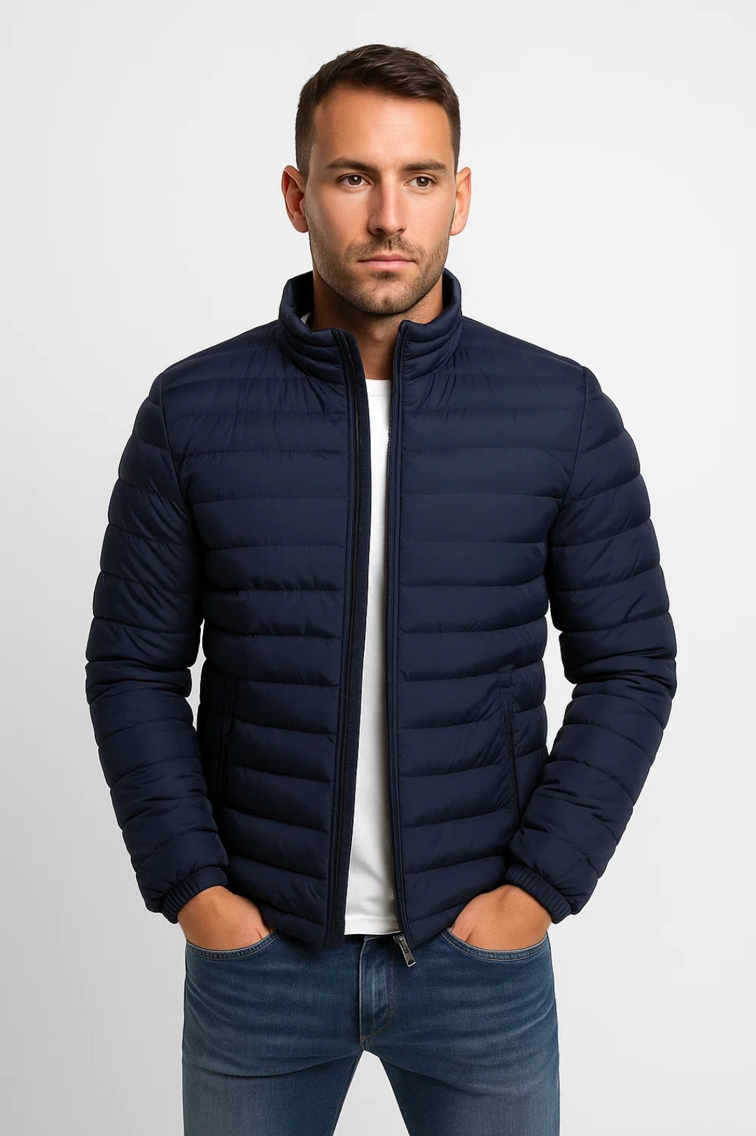 Kurtka Męska | Pikowana | Lekka | Jesień | Komfortowy krój