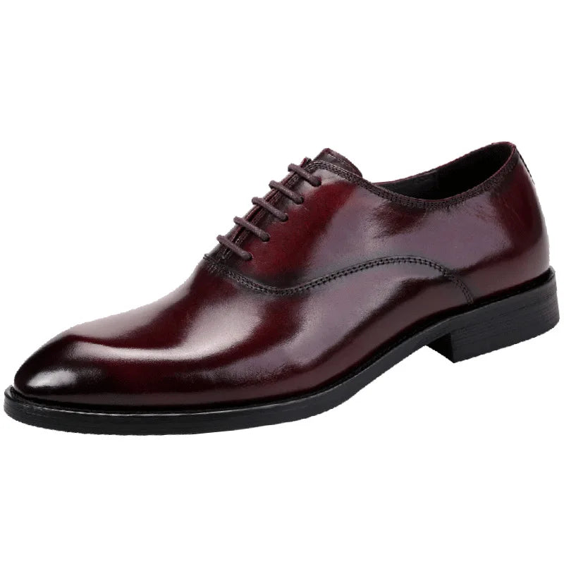 Marton | Męskie skórzane buty oxford - Klasyczne formalne buty skórzane