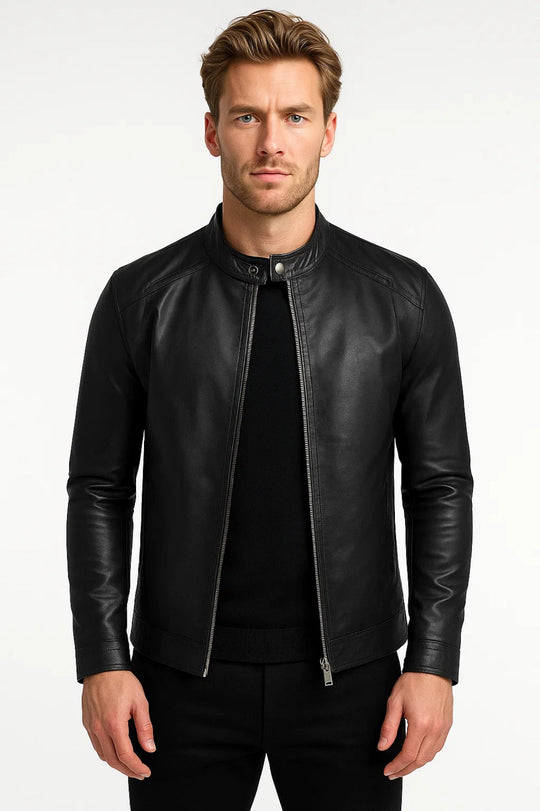 Kurtka Męska | Z Zipperem | Minimalistyczna | Całoroczna | Wygodny krój