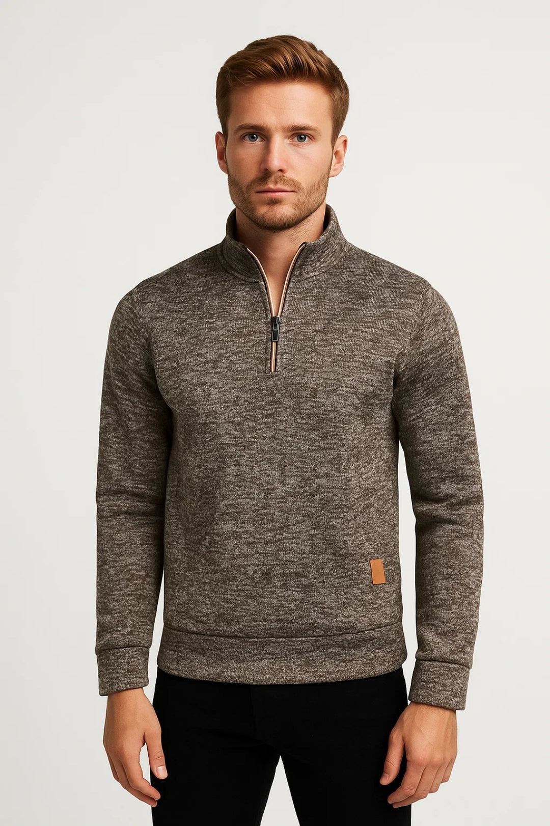 Sweter Męski | Zamek na Pół | Casual | Zima | Idealny na zimne dni