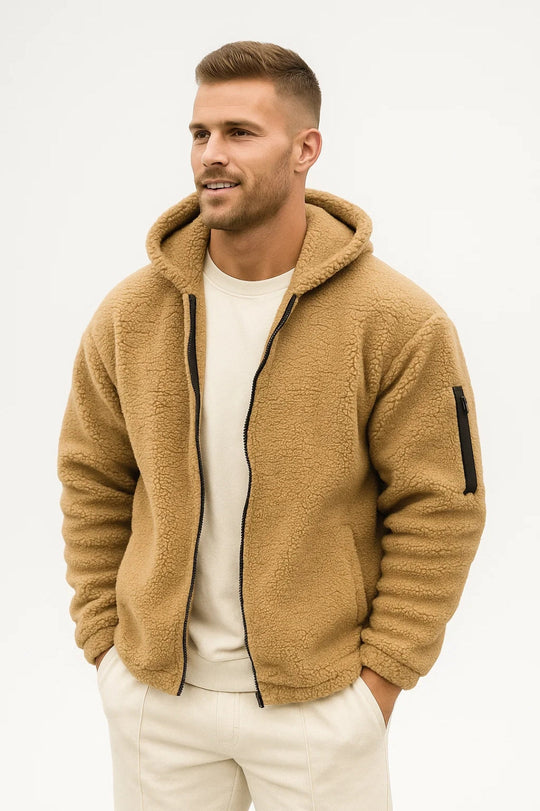 Kamizelka Męska | Z Kapturem | Z Zamkiem | Zima | Komfortowy krój | Idealna na zimne dni