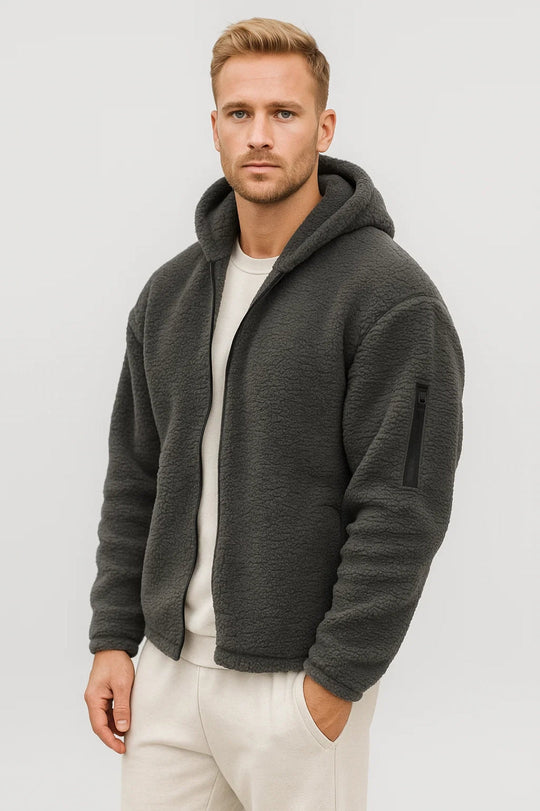 Kamizelka Męska | Z Kapturem | Z Zamkiem | Zima | Komfortowy krój | Idealna na zimne dni