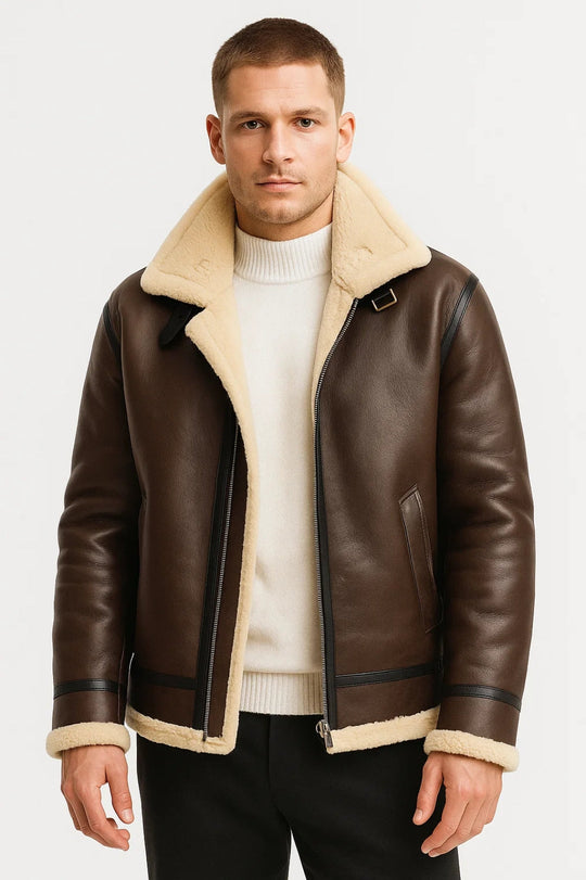 Kurtka zimowa męska | Styl awiatora | Wyposażona w ocieplenie | Zima | Komfortowy krój | Idealna na zimne dni