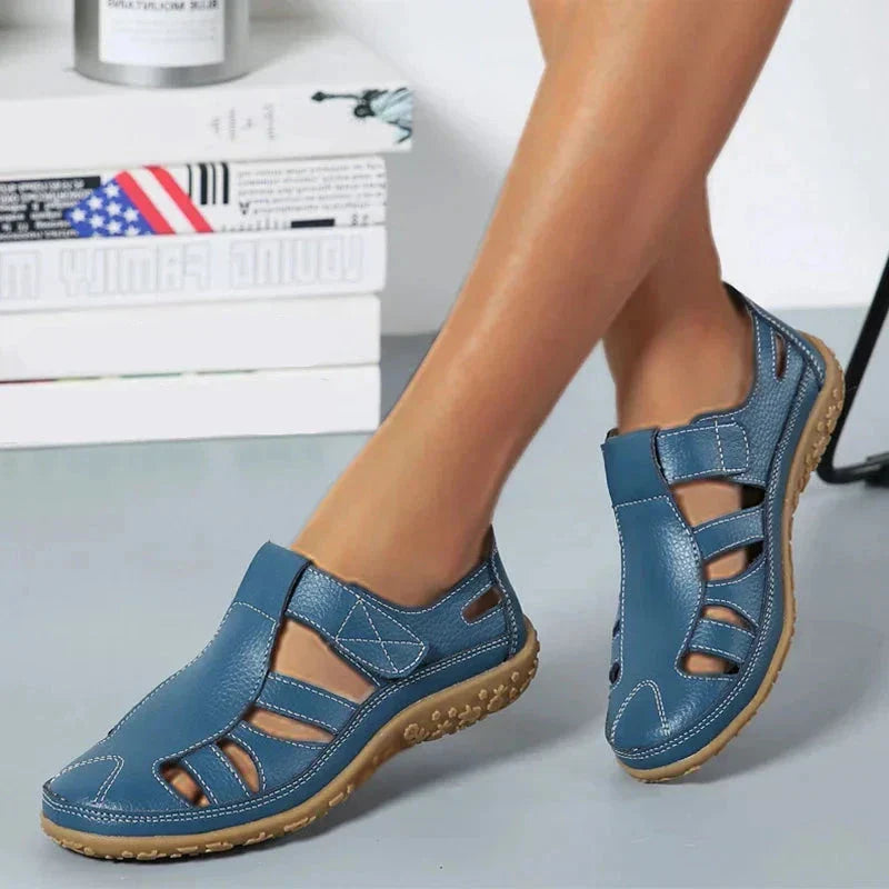 Stridea | Ortopedyczne sandały dla kobiet - Antypoślizgowe skórzane wygodne buty