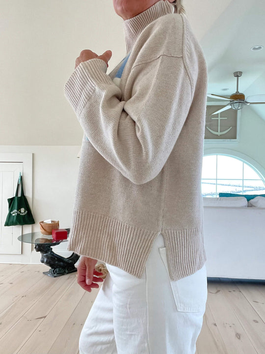 Ilirae - Retro Sweter z Kołnierzem o Vintage Flair