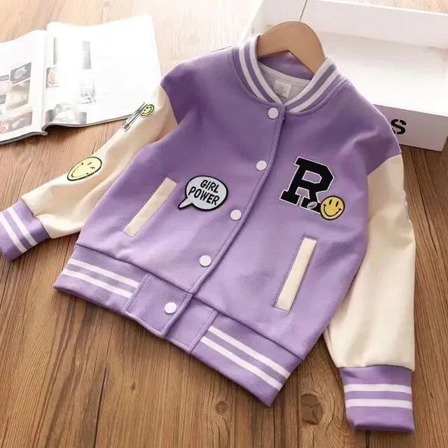 Dziewczynka | Kurtka College Vivian | Styl Sportowy i Modny | Komfort i Uniwersalny Look